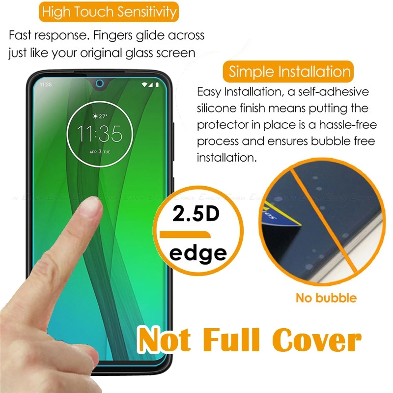 Защитная пленка для экрана из закаленного стекла Motorola Moto One Action Vision Macro G9 G8 G7 Power G6