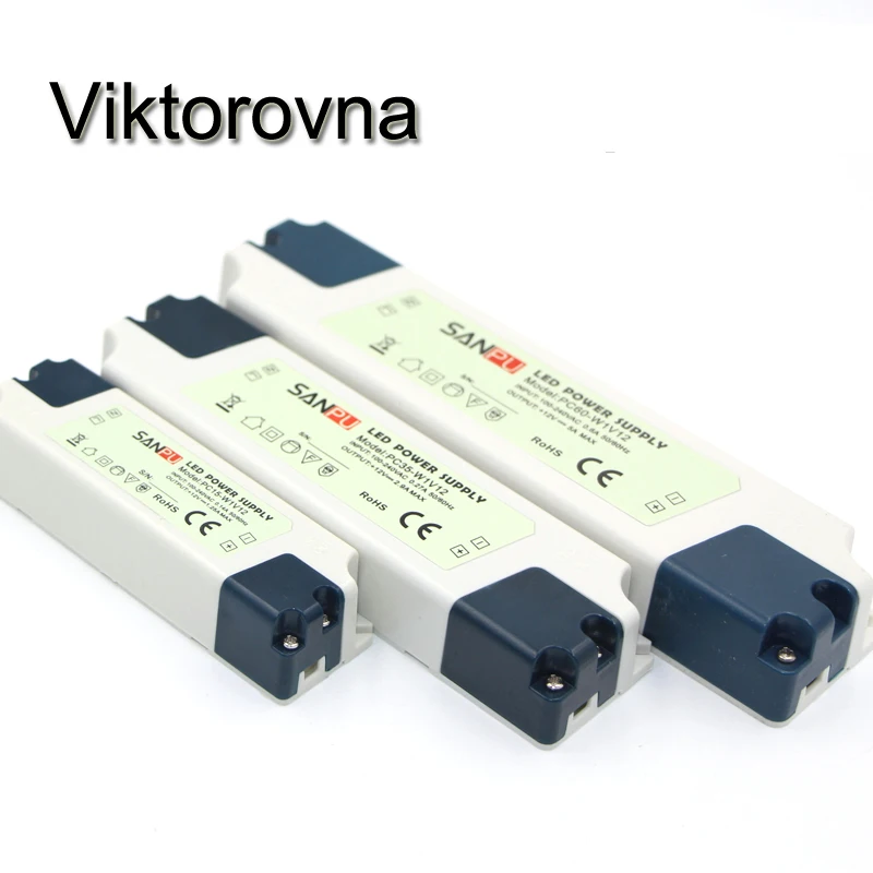 

Viktorovna LED Power Adapter Driver AC 110V 220V to DC 24V 12V LED Lighting Transformers For 5050 3528 LED Strip Lights Bulb