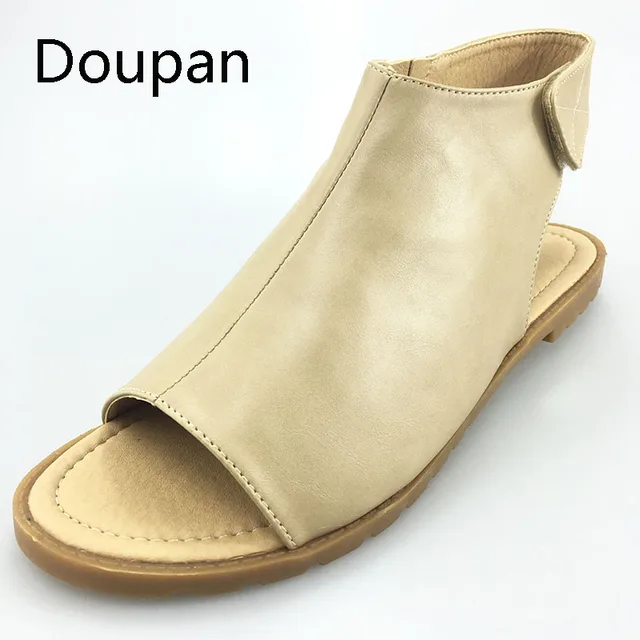 Doupan 2017 Summer Ankle Strap Gladiator Women Sandals Hook Loop Sexy Peep Toe Pumps Ladies Boots sandalias de salto