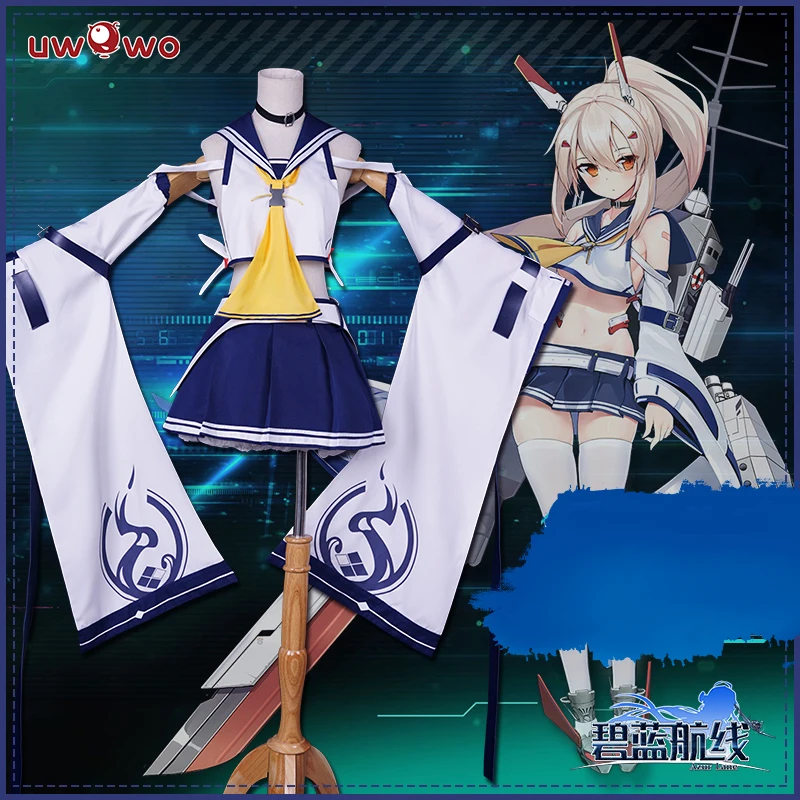 

UWOWO Game Anime Azur Lane IJN Ayanami Cosplay Costume Full Set Women Christmas Carnival Party Women Costume Ayanami Cos