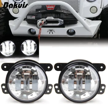 

4"inch Led Fog Lights for Jeep Wrangler JK Led Fog Lamps Bulb Auto Len Projector Headlight Driving Offroad Lamp