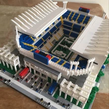 Мини Архитектура Кубка мира Испания Маракасы Футбол стадион модели города Строительные блоки Устанавливает Кирпичи Классические детские игрушки для детей