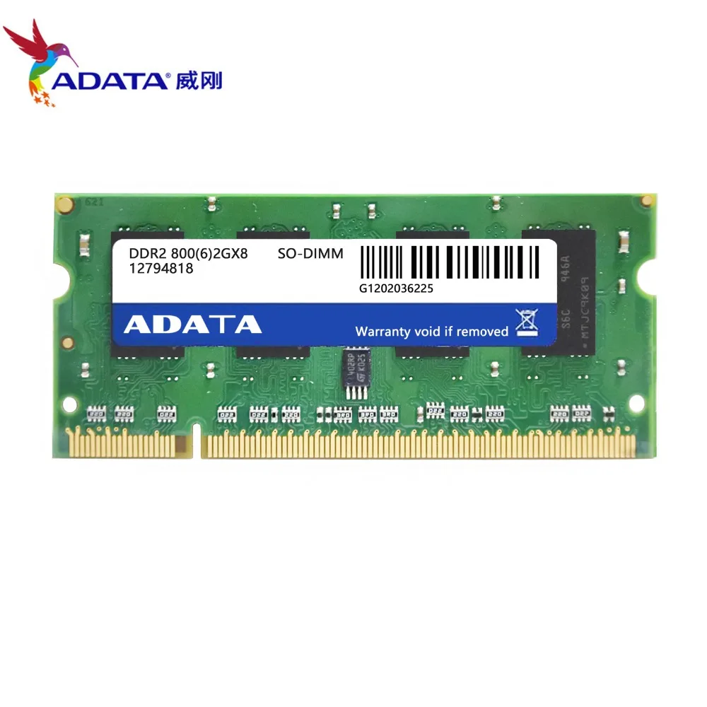 Ноутбук AData 1 Гб 2 Гб DDR2 800 МГц 4 ГБ 8 ГБ DDR 3 2 Гб ОЗУ PC2-6400-12800 SO-DIMM 240PIN 1,5-1,8 в