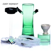 Уютный момент акрил кальян пластик Shish шланг керамика чаша держатель для угля металлический уголь Тонг кальян наргиле Чича YJ407