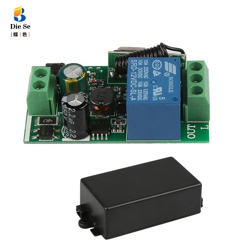 433Mhz Universal Wireless Remote Control Switch AC 85V 110V 220V 1CH Relay Receiver Module for Gate Garage Door Opener 433Mhz Universal Wireless Remote Control Switch AC 85V 110V 220V 1CH Relay Receiver Module for Gate Garage Door Opener