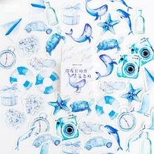 46 pcs/pack Blue series sticker DIY diary decoration paper stickers album scrapbooking planner label sticker 46 pcs/pack Blue series sticker DIY diary decoration paper stickers album scrapbooking planner label sticker
