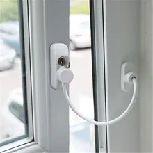 Baby Safety Security Window Cable Lock Catch Window Door Restrictor Cable Lockable Security Lock with keys universal window door restrictor child baby safety security cable lock catch wire