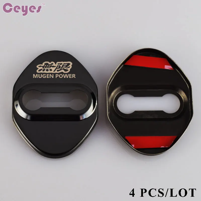 Car Auto Emblems Styling Case Door Lock Cover For Honda Mugen Power Civic Accord CRV Hrv Jazz For Toyota car door lock cover