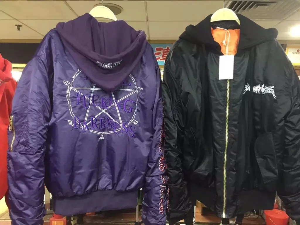 vlone VETEME OVERSIZE Trench Men Women French Popular