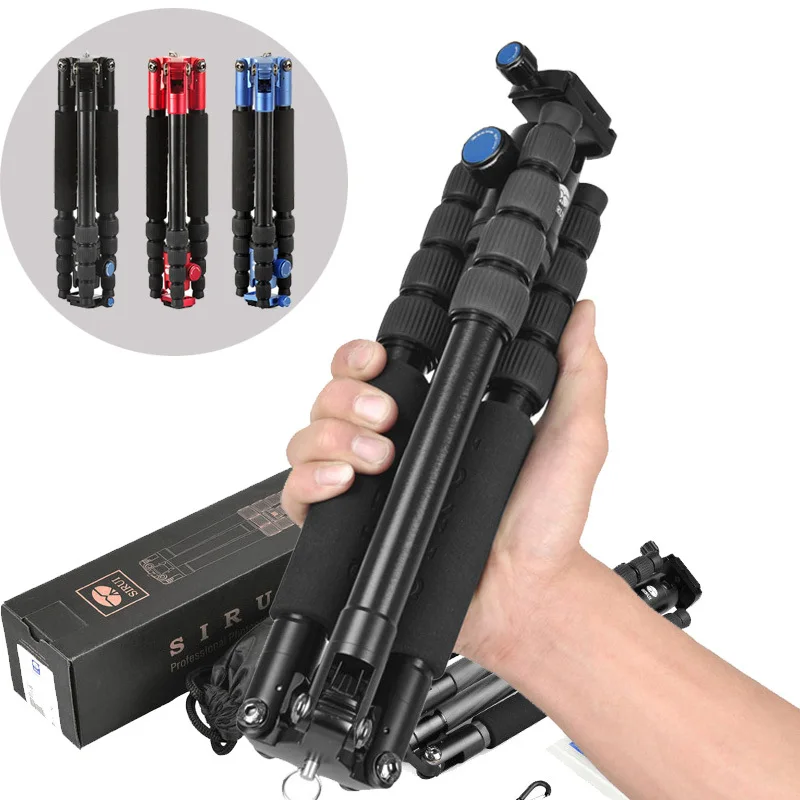 SIRUI T 005KX T005KX Professional Aluminum Portable Tripod For Camera With C10X Ball Head 5 Section