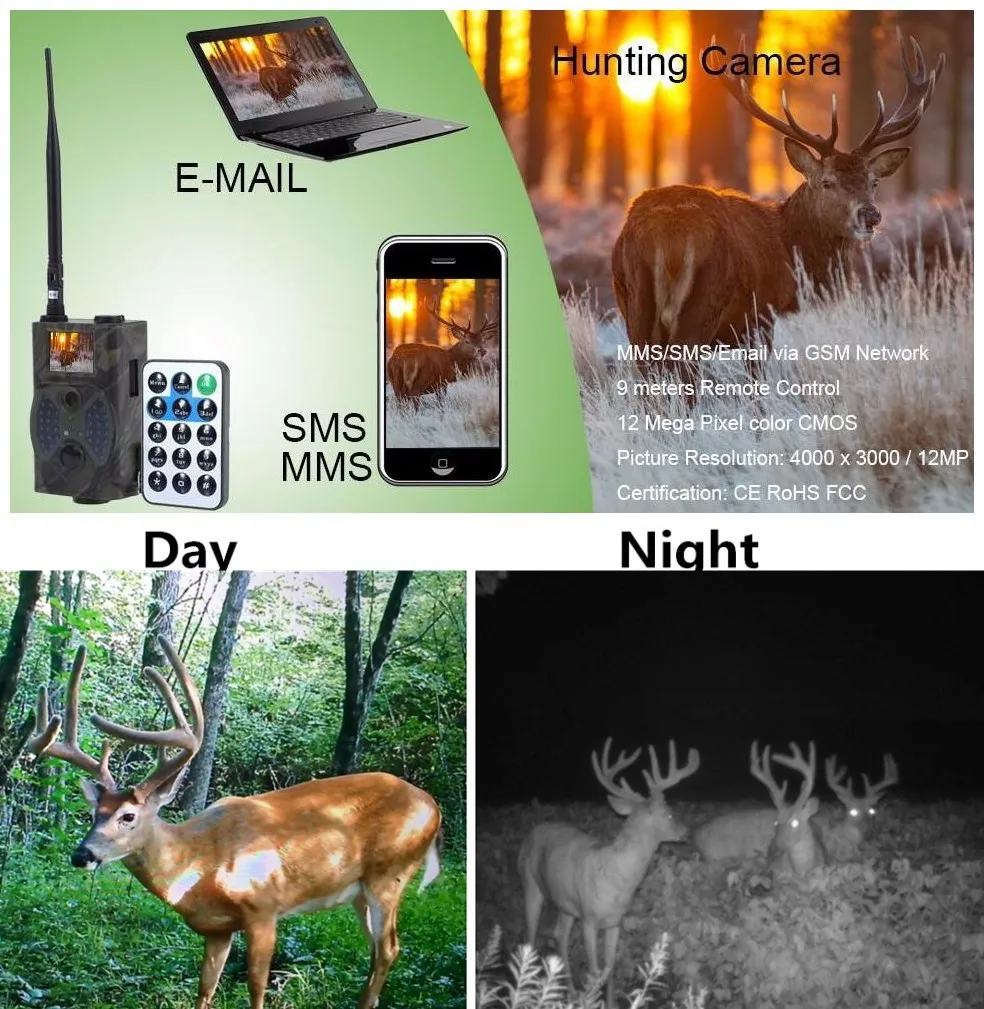 

Home Surveillance wildlife digital infrared hunting trail camera HC300M HC300A with 36pcs LEDS photo trap cam for Animal hunt