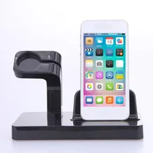 2 в 1 ABS Материал зарядная подставка держатель док-станция кронштейн Колыбель для часов iWatch iPhone samsung смартфон