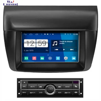 

WANUSUAL 2017 Car-Styling 7'' Android 4.4.4 Auto GPS Navigation for Mitsubishi L200 low with Radio WIFI BT 3G TV 1024*600 Maps