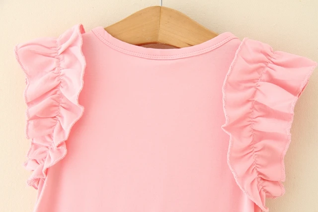Kids Girls Dress 2-6T Princess Girl Pearl Bow Dress 2018 Ruffle Sleeve Party Wedding Vestidos Infant Children Clothing Retail