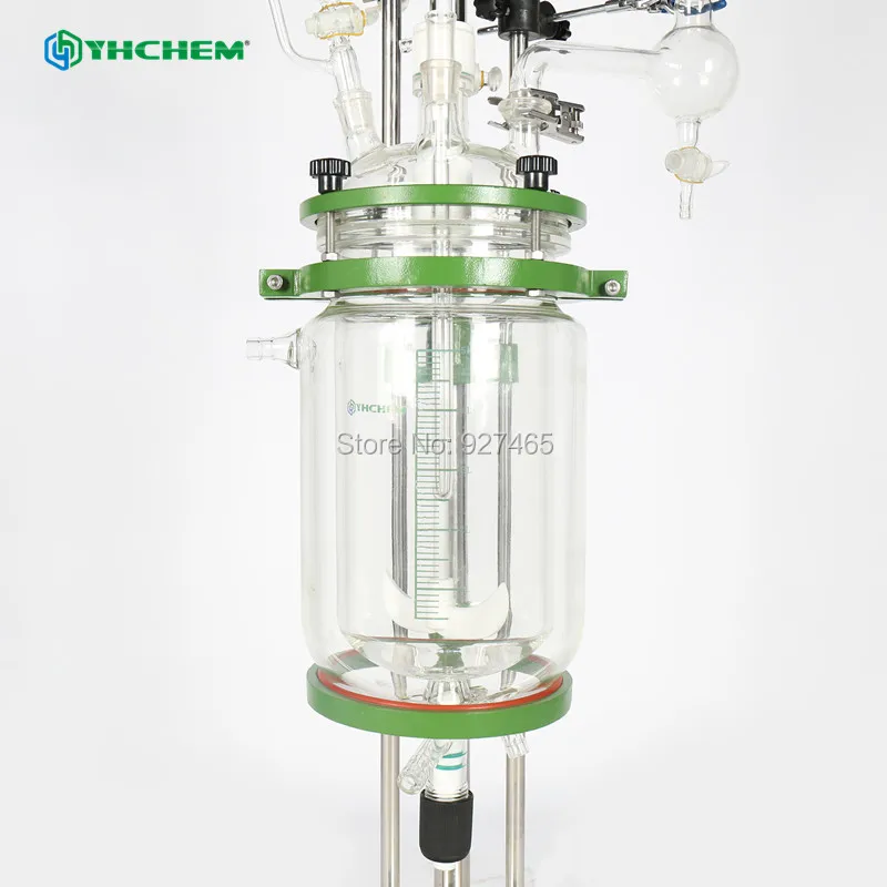 YHChem 2-3 рабочих дня Срок поставки 5L цилиндрический стеклянный химический реактор