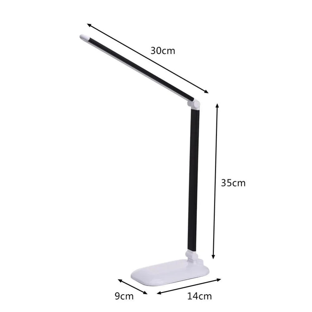 

Table lamp black plug-in touch control 3-level dimming innovative nail beauty