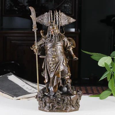 Большие медные украшения Seiko Kowloon Guan Gong Yu Feng Shui Wu God для домашнего интерьера | Дом и