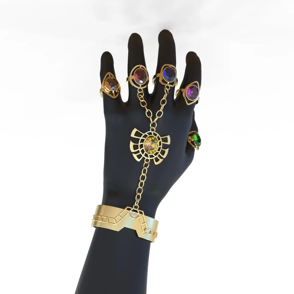 XCOSER нежные бесконечные перчатки дизайн браслеты с кольцом Модные аксессуары для косплея Хэллоуин вечерние Опора классный подарок ручной работы - Цвет: Bracelet with box