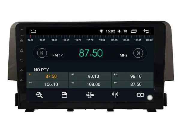 Flash Deal DSP android 8.1.2 gps navigation for HONDA civic 2016-2018 Navirider car dvd player multimedia autoradio tape recorder headunit 4