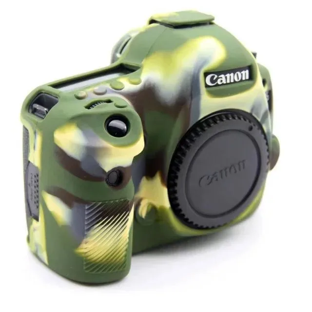 Мягкая силиконовая сумка для камеры SLR для Canon EOS 5D Mark III 5D3 5DS 5DR легкий чехол для камеры - Цвет: Green