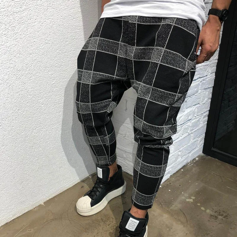 Plaid Pants Men Jogger Hip Hop Sweatwear Men's Hip Hop Pants Man Trousers Pocket Elastic XXXL Sweatpants Male Trousers Plaid Pants Men Jogger Hip Hop Sweatwear Men's Hip Hop Pants Man Trousers Pocket Elastic XXXL Sweatpants Male Trousers