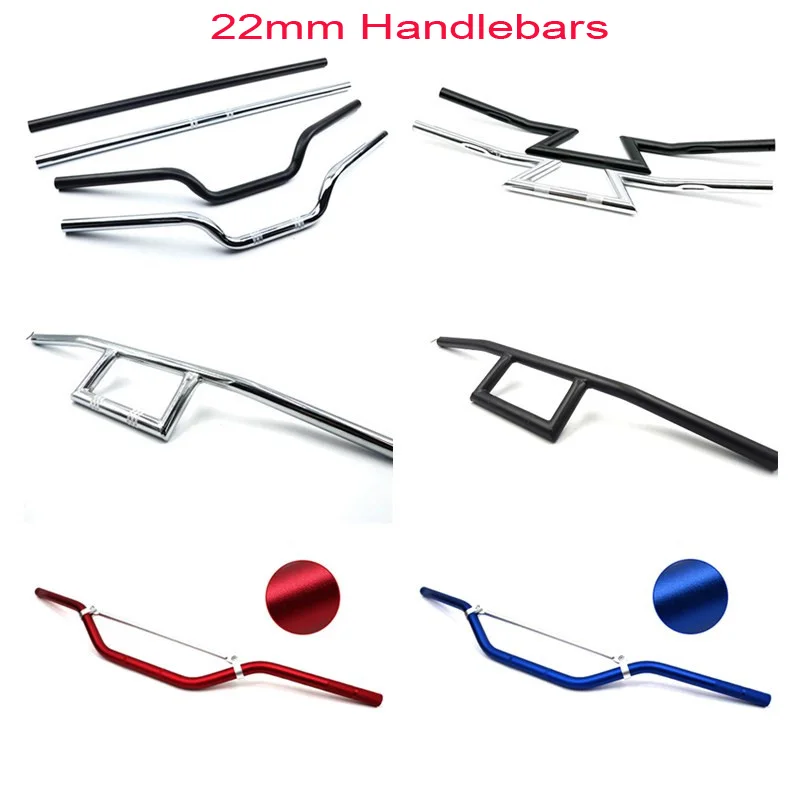 Универсальный 7/" 22 мм алюминий moto rcycle Руль управления для мотоциклов Ручка Бар Yamaha Suzuki Kawasaki Honda Manilla де