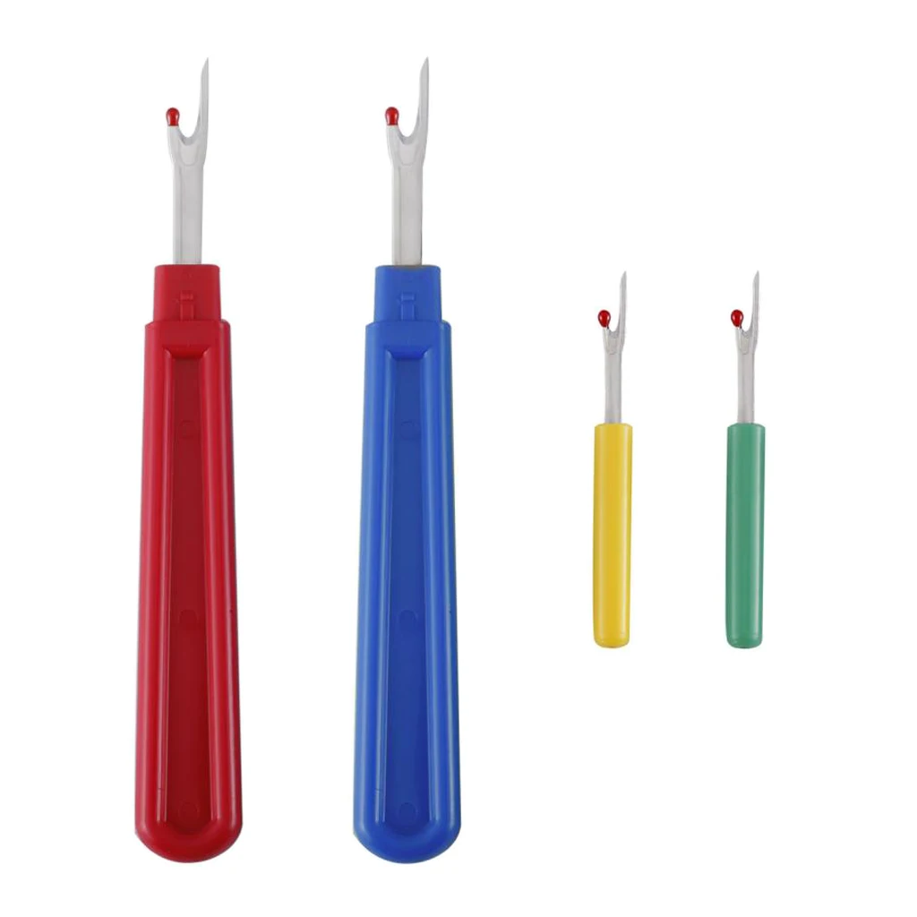 4pcs Large and Small Seam Ripper and Yarn Stitch Scissor Shear for Thread Cutting, Sewing Work