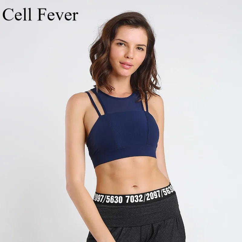 US Women/'s Gym Sports Yoga Bra Vest Fitness Workout Activewear Cropped Tank Tops