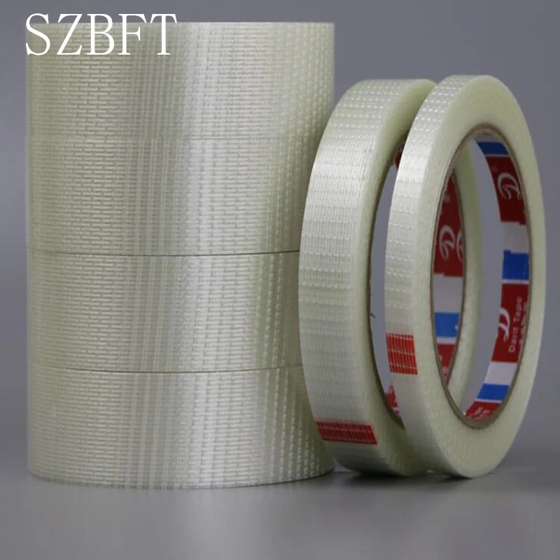 SZBFT 25M high temperature strong glass fiber tape Transparent fiber