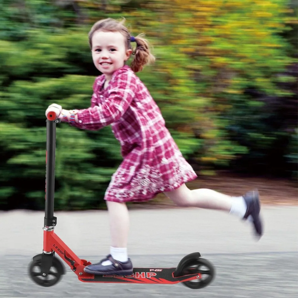2 Wielen 145 MM Hoogte Verstelbare Volwassen Kick Scooter Draagbare Vouwen Outdoor Urban Transport Smart Scooter Schip Uit RUS 2 Wielen 145 MM Hoogte Verstelbare Volwassen Kick Scooter Draagbare Vouwen Outdoor Urban Transport Smart Scooter Schip Uit RUS
