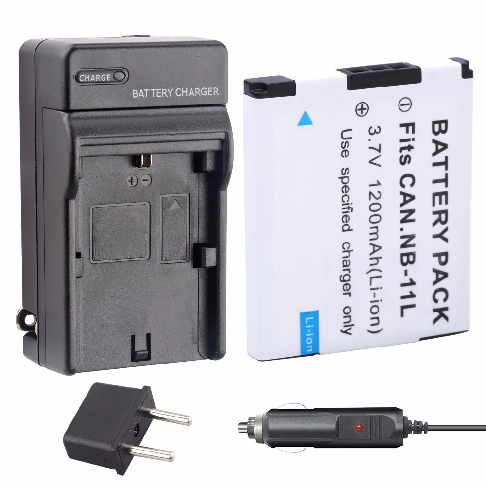 1pcs 1200mAh NB 11L NB 11L digital Camera Battery + Charger For Canon