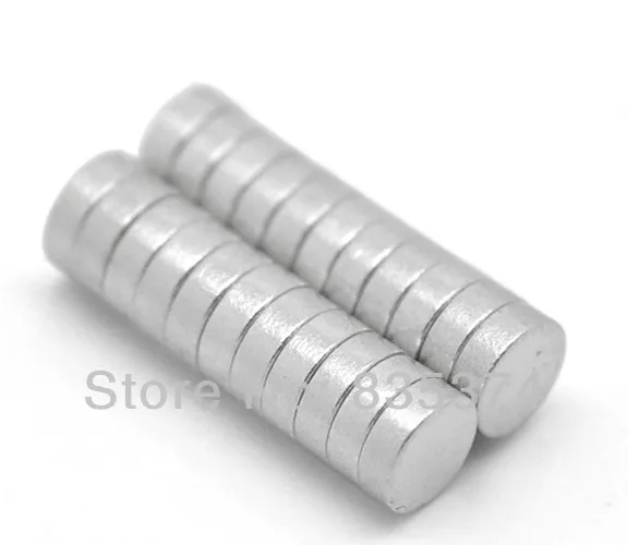 

Wholesale 50 PCs Silver Tone Super Strong Neodymium Hematite Round Magnets 4mm