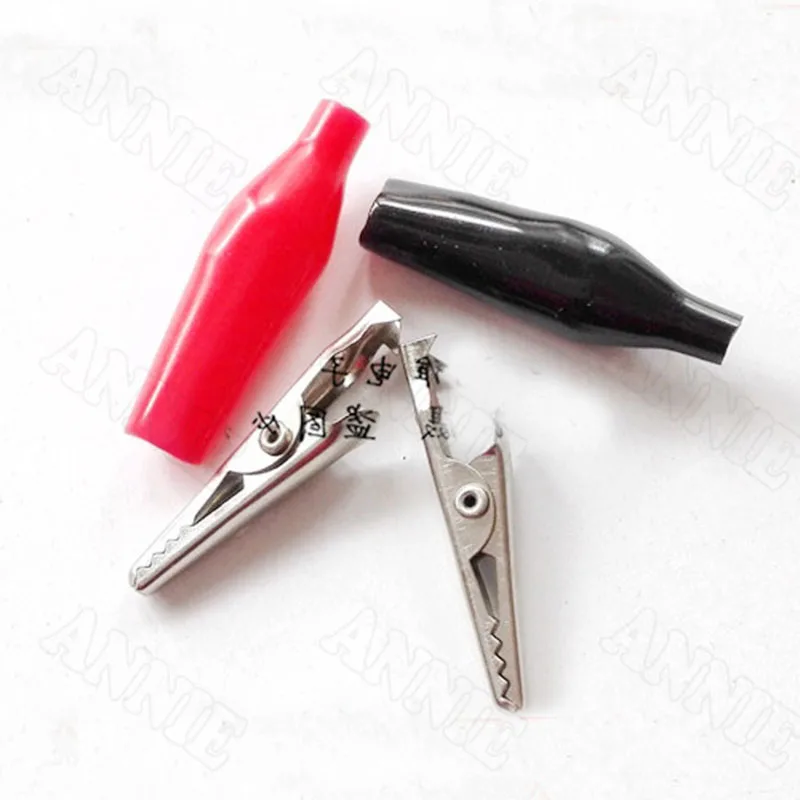 

25pcs/lot Medium Insulation Sleeve Battery Charging Alligator Clip Electronic Test Clamp Optional Mixed Charge