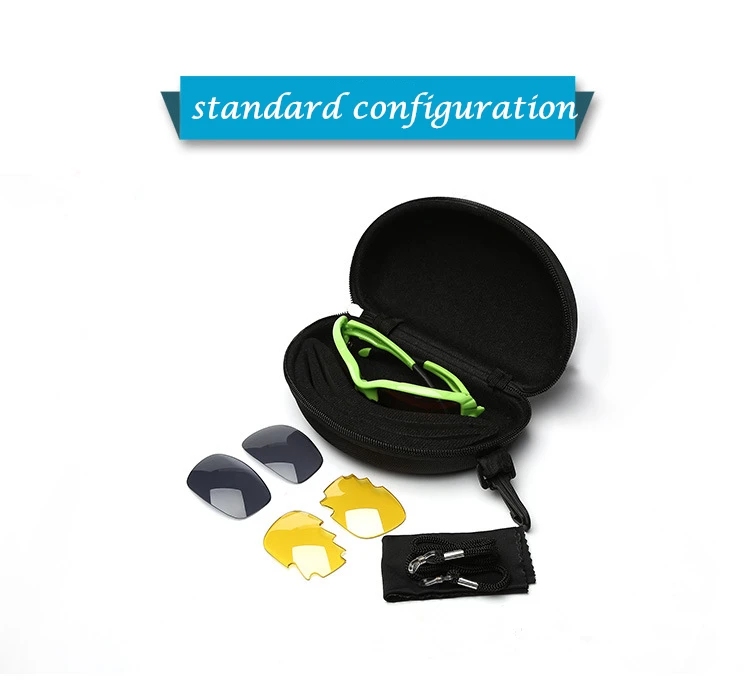 3 Lens Polarized Cycling Glasses Jaw Sport Cycling Sunglasses Men UV400 Breaker MTB Cycling Eyewear Bike Bicycle Goggles
