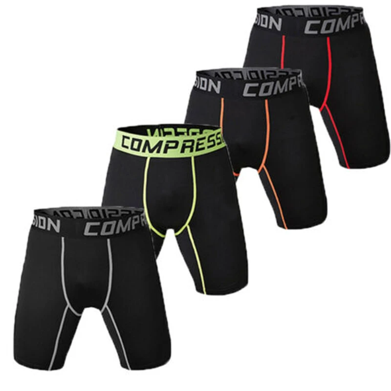 

New UK Men Compression Base Layer Boxer Shorts Under Skin Sport Training Tight Shorts