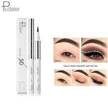 Pudaier 1 шт. мягкая голова черная жидкая подводка для глаз ручка макияж водонепроницаемый пот доказательство сексуальный подводка для глаз вечерние Красота Косметика TSLM2