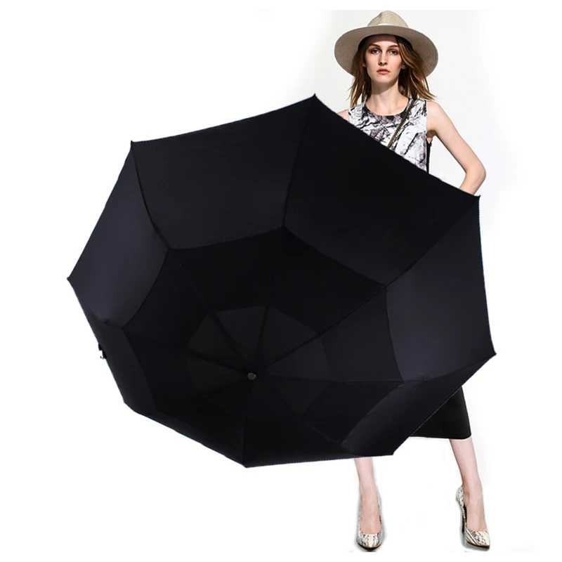 LIKE RAIN 140 см большой мужской бизнес автоматический зонтик дождь женщин Сильный ветрозащитный двойной слой складной солнцезащитный Зонт UBY30