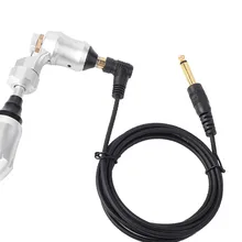 1,8 м медный RCA зажим для тату шнур черный силиконовый прямоугольный L тип провода коннектора для роторной татуировки инструмент питания