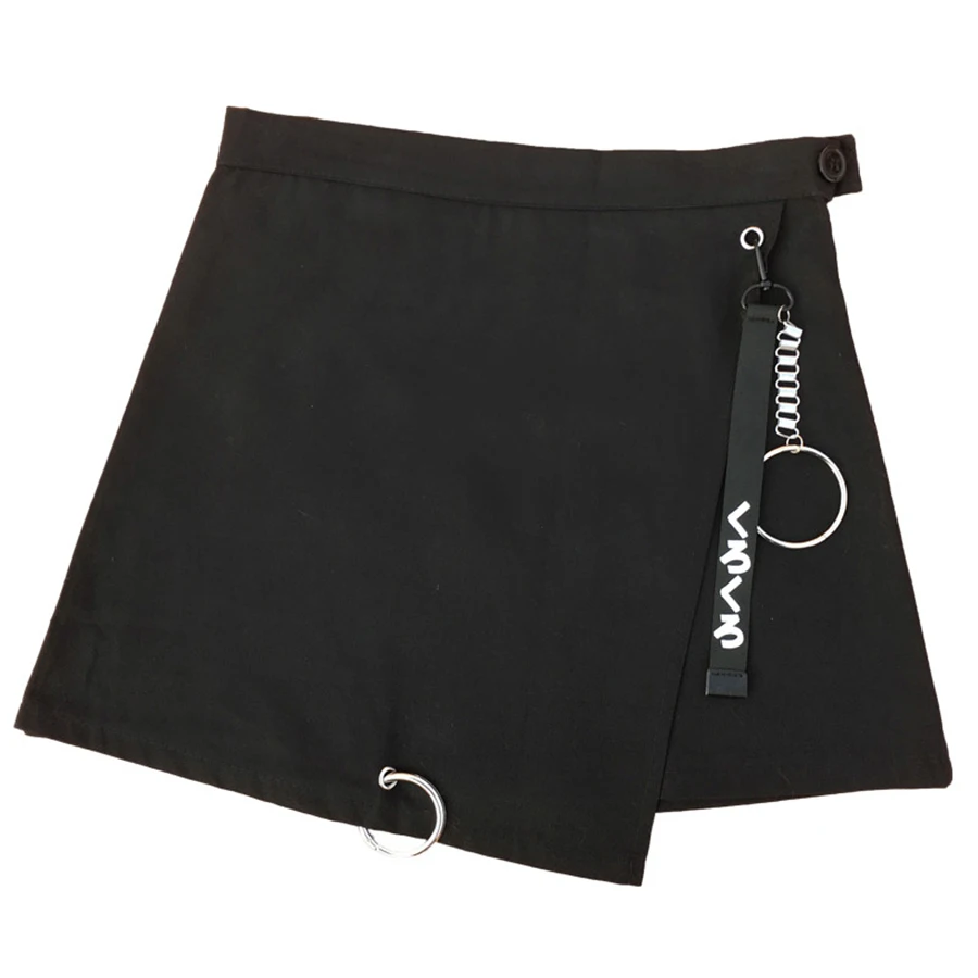 

Black High Waist Skirt Summer Plus Size Harajuku Kawaii Streetwear Sexy Mini Skirt Korean Fashion Rave Cute Skirts Womens 50H177