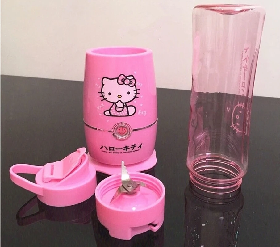 

Cute Hello Kitty Healthy Fruit Soymilk Extractor Juicer Mixer Grinder Squeezer Machine Multifunction