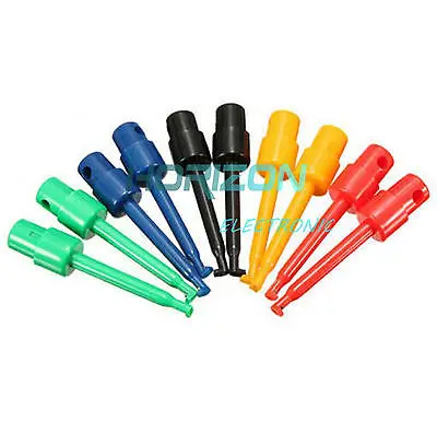 

10pcs Large Size Round Single Hook Clip Test Probe for Electronic Testing