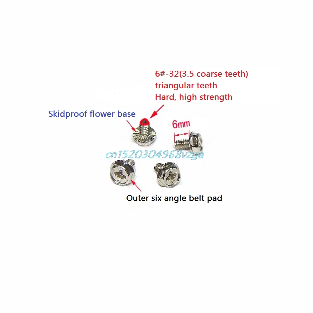 Зубчатые шестигранные 6/32 чехол для компьютера ПК жесткий диск материнская плата монтажные винты 100 шт# H028