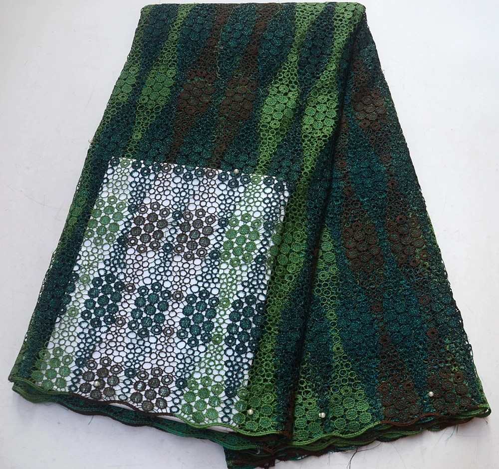 

African Guipure Cord Lace Fabrics High Quality 2019 For Nigerian Party
