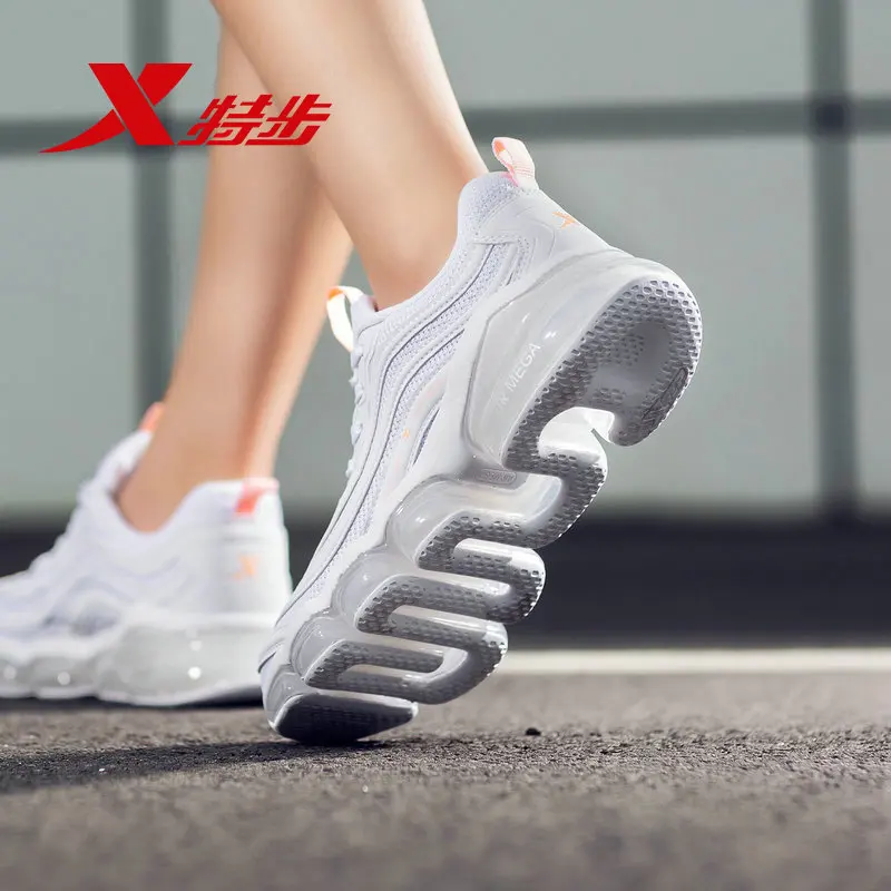 Xtep AIR MEGA женская обувь для бега бесплатная доставка тканая дышащая с воздушной