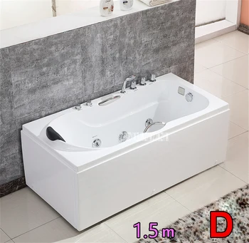 

New A1505 Freestanding Whirlpool Single Bathtub Household Adult Acrylic Bathtub Modern Home Surfing Massage Bathtub 1.5 Meters