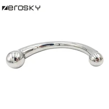 Zerosky G Spot Clitoris Stimulator Prostate Massager Clitoris Anal Plug Metal Anal Dildo Butt Plug Sex Toys for Couple
