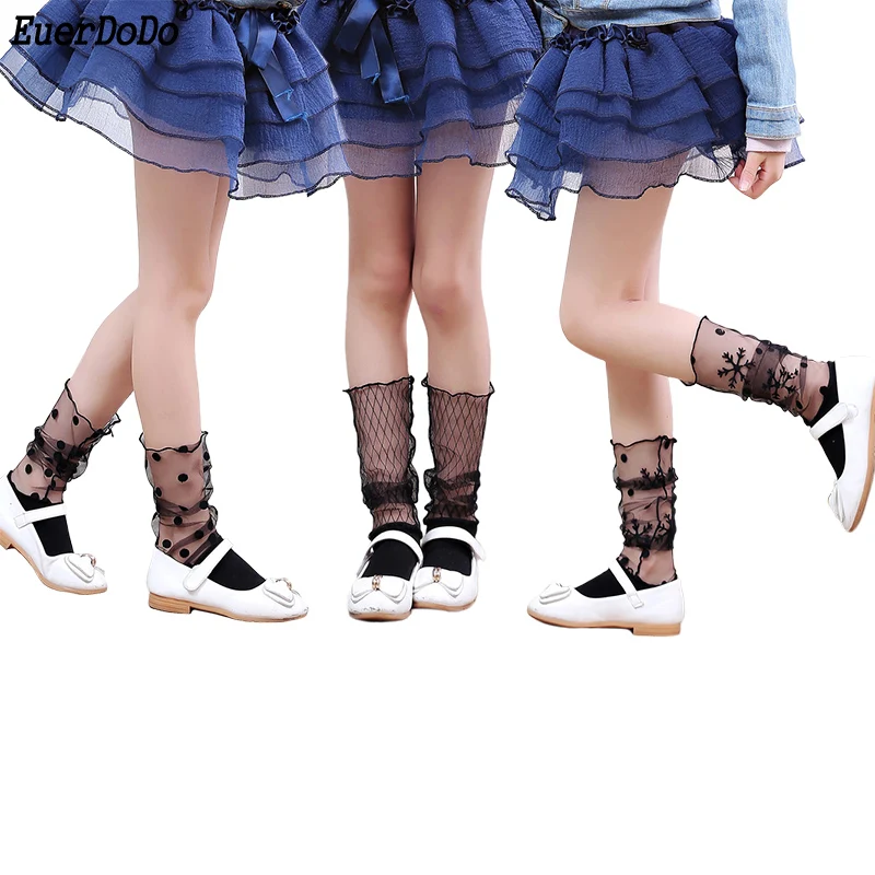 

Children Girls Stockings Fashion Summer Thin Stockings For Girls 2 3 4 6 8 10 12 Years Teenage Girl Stocking Solid Cartoon