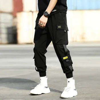 baggy cargo pants black