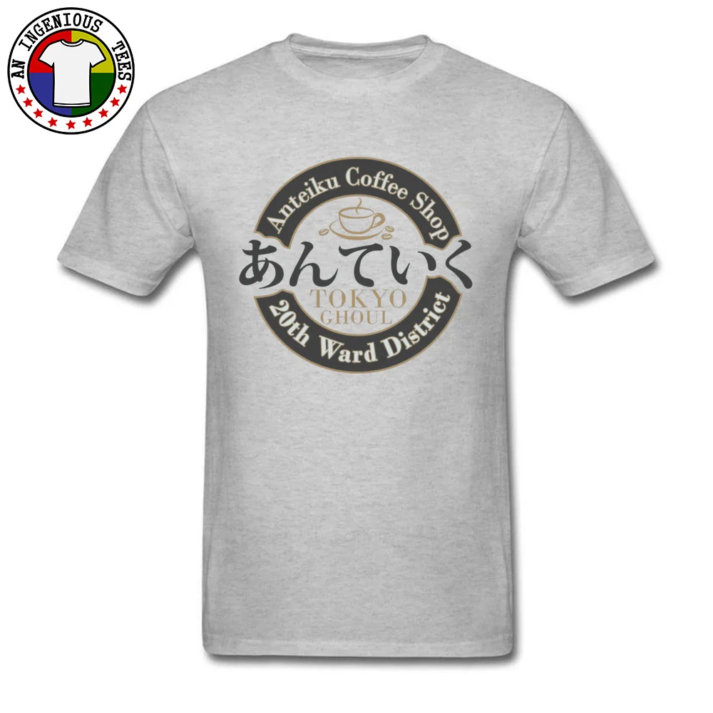 TOKYO GHOUL 7212 Party T Shirt Short Sleeve for Men Cotton Fabric Summer Fall Crew Neck T Shirts Casual Tee-Shirts Cute TOKYO GHOUL 7212 grey