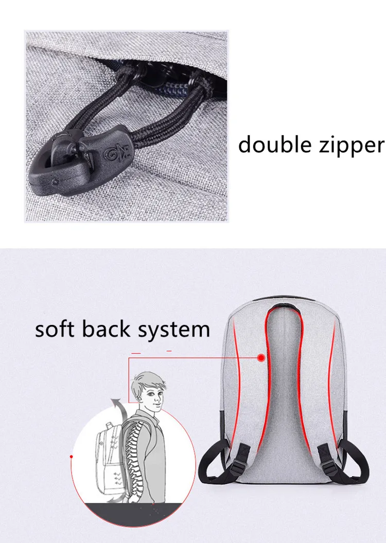 wholesale online bagpack custom back pack business laptop bag litht weight usb charging bags for men anti theft smart backpack